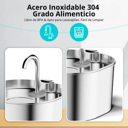 Fuente Acero Inoxidable Purrify™