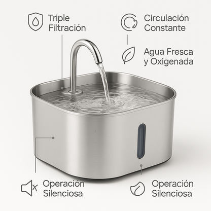 Fuente Acero Inoxidable Purrify™