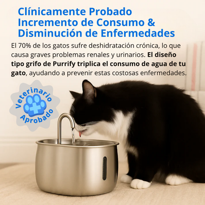 Fuente Acero Inoxidable Purrify™