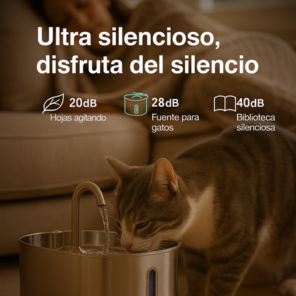 Fuente Acero Inoxidable Purrify™